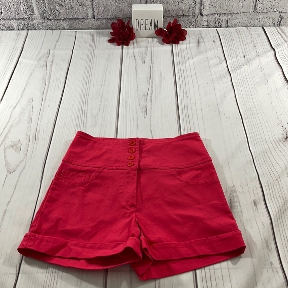 Women’s Ponnytail Stretch Pink Shorts (M) BP04